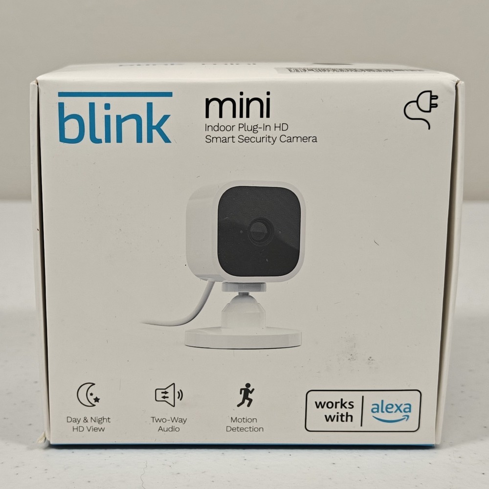 Blink Mini Indoor Plug-In Live HD Smart Security Camera (New in Box)